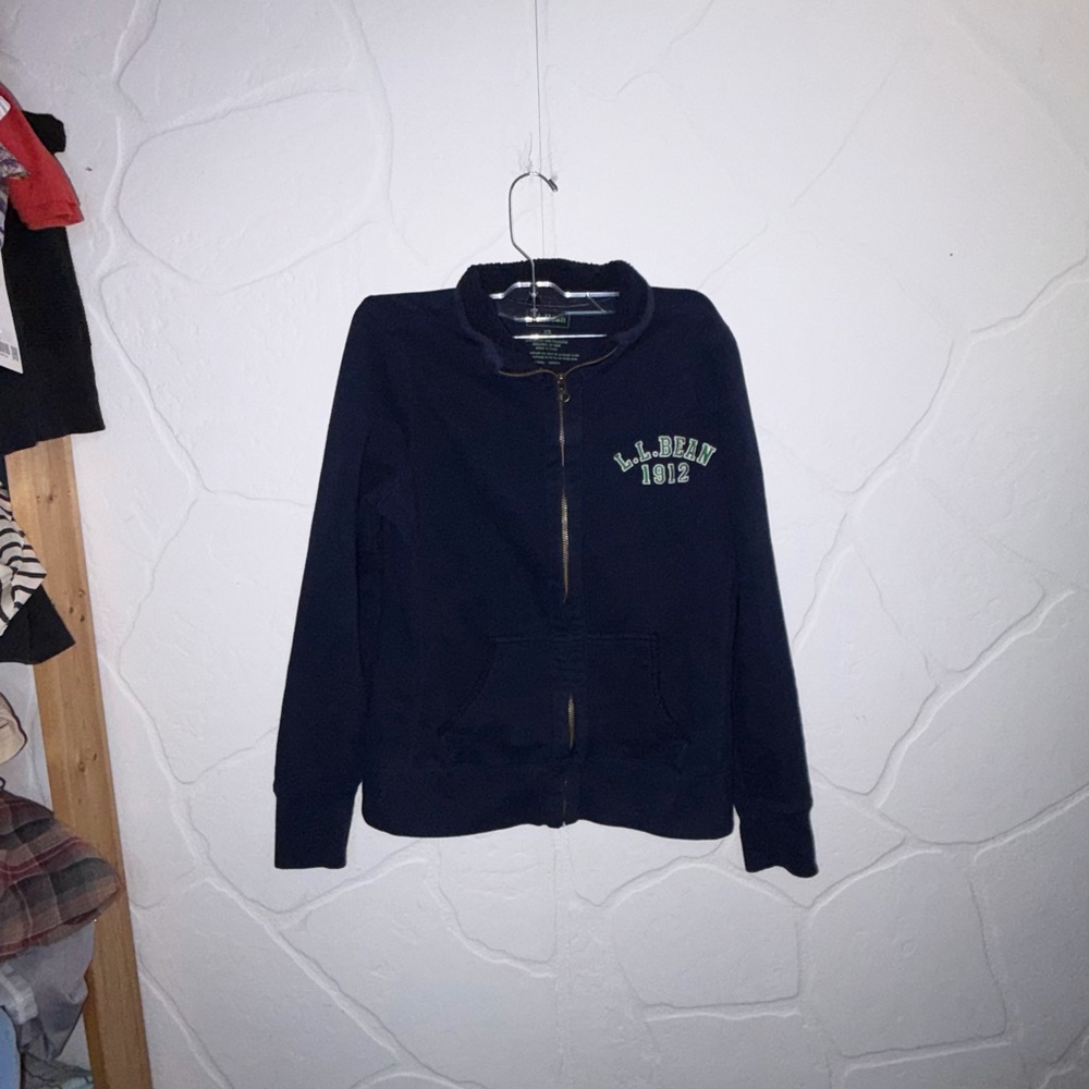 L.L. Bean Navy zip up vintage